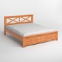 Двуспальная деревянная кровать Mebigrand Прованс Н Ольха 160х190 см (MBG-3170)