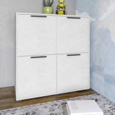 Тумба чотирьохдверна LION Краш 82x43x86 см Бетон style (LION-041767)