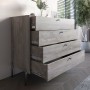 Гарнитур в спальню комод и прикроватная тумба на 2 ящика LION Wood Дуб Сонома (LION-041528)