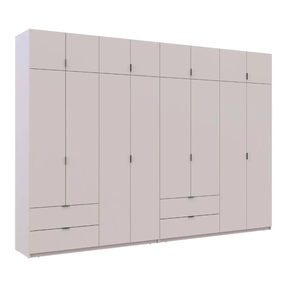 Шафа для одягу Doros Лукас Кашемір 4+4 ДСП 340х50х240 DRS-011721 (42005140)