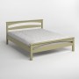 Полуторная деревянная кровать Mebigrand Чикаго Сити Оливковая (RAL1020) 120х200 см (MBG-9885)