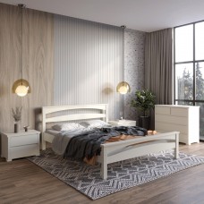 Полуторная деревянная кровать Mebigrand Чикаго Сити Айвори (S0505Y30R) 120х200 см (MBG-9893)