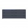 Комод Doros Рон 9 Графит 6 Ящиков 160х38х62 DRS-011778 (41516176)