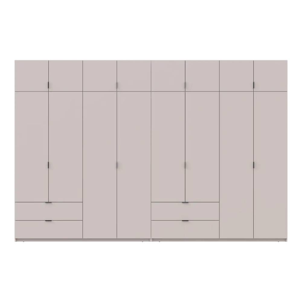 Шафа для одягу Doros Лукас Кашемір 4+4 ДСП 360х50х240 DRS-011722 (42005144)
