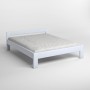 Полуторная деревянная кровать Mebigrand Дели Серо-голубой (S2010R80B) 120х190 см (MBG-3974)