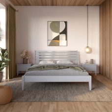 Полуторная кровать Mebigrand Челси Светло-серый (RAL-7040) 120х190 см