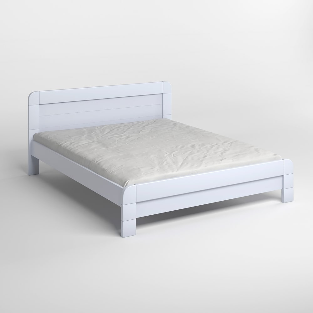 Полуторная деревянная кровать Mebigrand Тоскана Серо-голубой (S2010R80B) 120х190 см (MBG-3654)