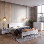 Полуторная деревянная кровать Mebigrand Тоскана Серо-голубой (S2010R80B) 120х190 см (MBG-3654)