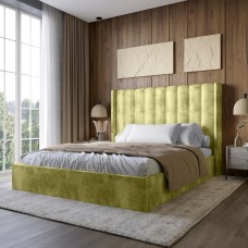 Двоспальне ліжко LION Ніно 160x200 см SILK 202 Авокадо (LION-045042)