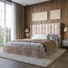 Двоспальне ліжко з підйомним механізмом LION Ніно 160x200 см SILK 402 Лотус (LION-045062)