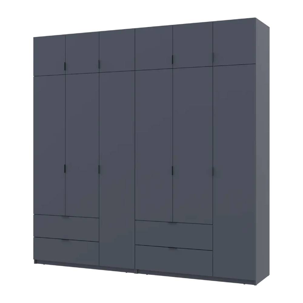 Шкаф для одежды Doros Лукас Графит 3+3 ДСП 240х50х240 DRS-011693 (42005109)