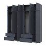 Шкаф для одежды Doros Лукас Графит 3+3 ДСП 240х50х240 DRS-011693 (42005109)