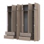 Шафа для одягу Doros Лукас Дуб сонома 3+3 ДСП 240х50х240 DRS-011703 (42005107)