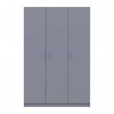 Шафа для одягу Doros Промо Сірий 3 ДСП 135х48х204 (DRS-011626)