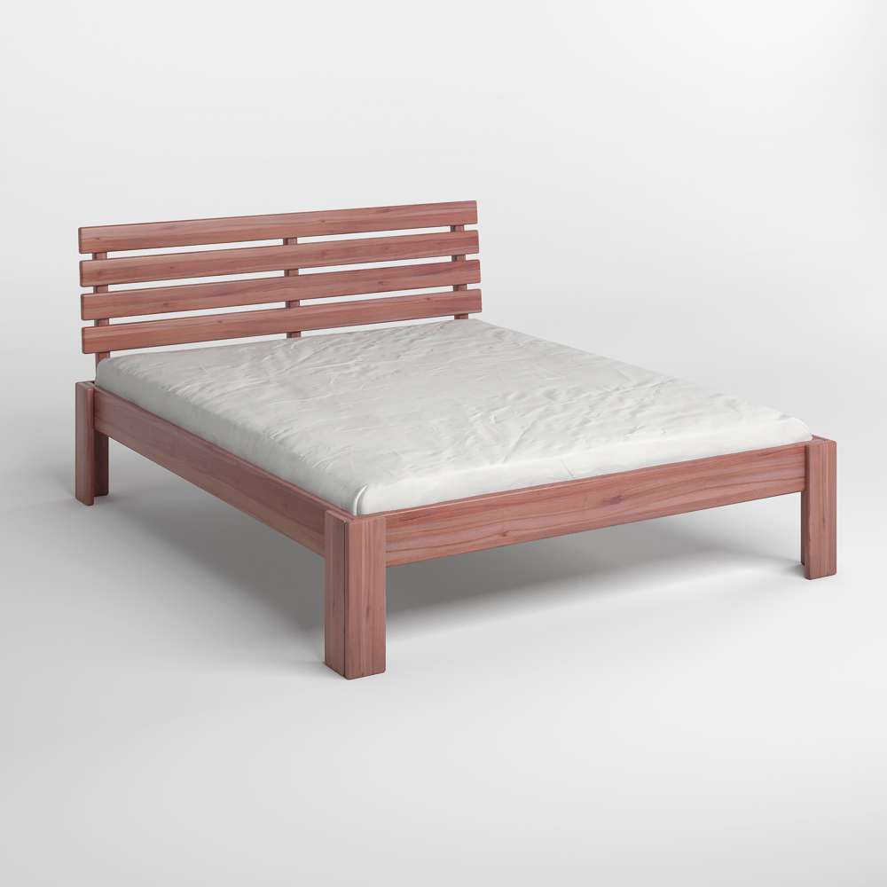 Полуторная деревянная кровать Mebigrand Техас Орех лесной 120х200 см (MBG-9647)