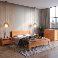 Полуторная деревянная кровать Mebigrand Тоскана Ольха 120х200 см (MBG-3501)