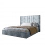Двуспальная кровать LION Нино 160x200 см SILK 301 Дымчатый (LION-045043)