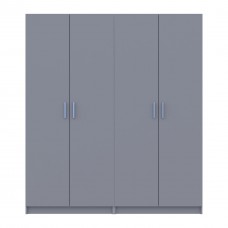 Комплект Doros Промо з полицями Сірий 2+2 ДСП 180х48х204 DRS-011627 (80737771)