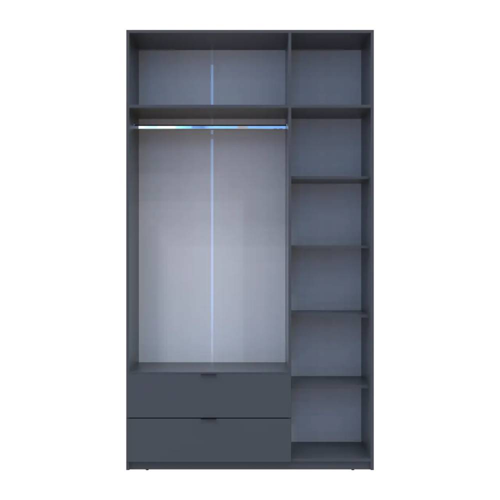 Шкаф для одежды Doros Лукас Графит 3ДСП 135х50х240 DRS-011654 (80737801)