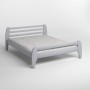 Двуспальная деревянная кровать Mebigrand Милан Светло-серый (RAL-7040) 140х190 см (MBG-6281)