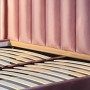 Двуспальная кровать с подъемным механизмом LION Нино 180x200 см SILK 104 Кофейный (LION-045024)