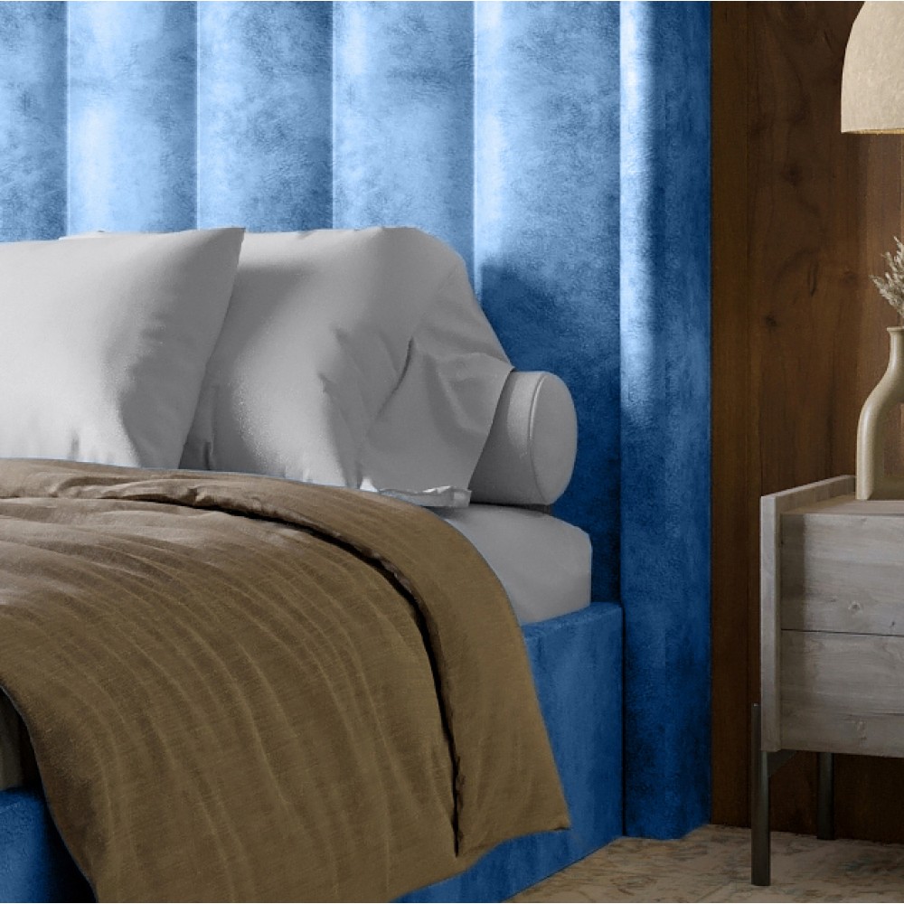 Двуспальная кровать с подъемным механизмом LION Нино 180x200 см SILK 104 Кофейный (LION-045024)
