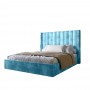 Двуспальная кровать с подъемным механизмом LION Нино 180x200 см SILK 502 Бирюзовый (LION-045034)