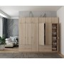 Шкаф для одежды Doros Лукас Дуб сонома 3+3 ДСП 270х50х240 DRS-011705 (42005115)