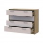 Комод Doros Ронди Дуб Артизан/Кашемир 4 ящика 100х40х82 DRS-011782 (41516187)