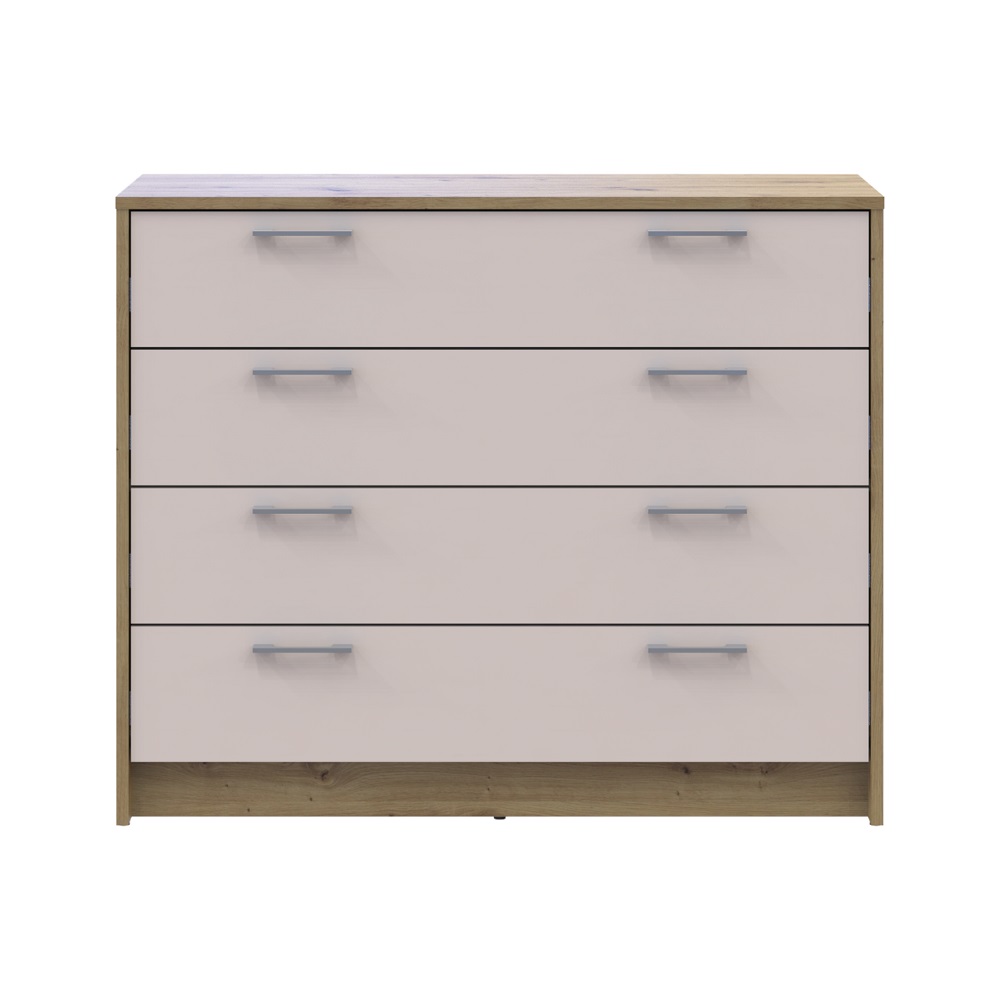 Комод Doros Ронди Дуб Артизан/Кашемир 4 ящика 100х40х82 DRS-011782 (41516187)