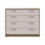 Комод Doros Ронди Дуб Артизан/Кашемир 4 ящика 100х40х82 DRS-011782 (41516187)