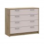 Комод Doros Ронди Дуб Артизан/Кашемир 4 ящика 100х40х82 DRS-011782 (41516187)