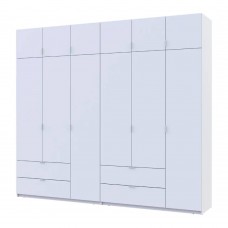 Шафа для одягу Doros Лукас Біла 3+3 ДСП 270х50х240 DRS-011685 (42005114)
