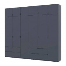 Шафа для одягу Doros Лукас Графіт 3+3 ДСП 270х50х240 DRS-011695 (42005117)