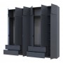 Шкаф для одежды Doros Лукас Графит 3+3 ДСП 270х50х240 DRS-011695 (42005117)