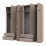 Шкаф для одежды Doros Лукас Дуб сонома 3+3 ДСП 270х50х240 DRS-011705 (42005115)