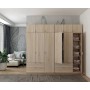 Шкаф для одежды Doros Лукас Дуб сонома 3+3 ДСП 270х50х240 DRS-011705 (42005115)