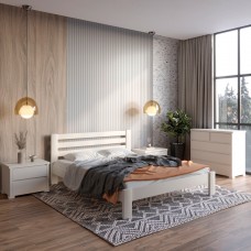 Полуторная деревянная кровать Mebigrand Колумбия Бежевый (S2005Y50R) 120х200 см (MBG-3308)