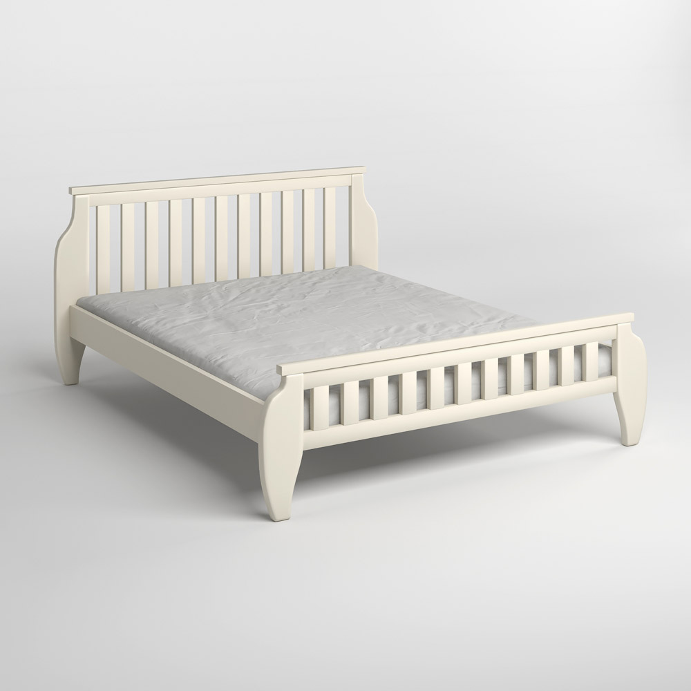 Полуторне дерев'яне ліжко Mebigrand Прага Айворі (S0505Y30R) 120х200 см (MBG-7070)