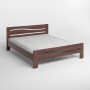 Полуторная деревянная кровать Mebigrand Неаполь Орех темный 120х190 см (MBG-3706)