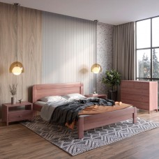 Полуторная деревянная кровать Mebigrand Тоскана Орех лесной 120х200 см (MBG-3515)
