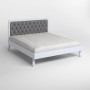Двоспальне дерев'яне ліжко Mebigrand Токіо Сіро-блакитний (S2010R80B)/Аляска 93 (Сірий) 180х190 см (MBG-4710)