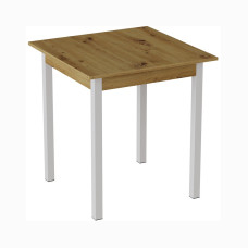 Стол кухонный Ferrum-decor Диего 75x80x80 Белый ДСП Дуб Артизан 16мм (FRD-105711)