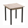 Стіл кухонний Ferrum-decor Дієго 75x80x80 Сірий ДСП Сан-Марино 16мм (FRD-105654)