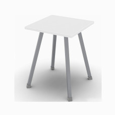 Кухонний табурет Ferrum-decor 430x320x320 Сірий метал ДСП Біле 16 мм (FRD-104645)