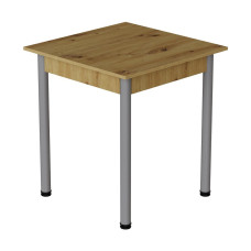 Стол кухонный Ferrum-decor Агата 75x80x80 Серый ДСП Дуб Артизан 16мм (FRD-105677)