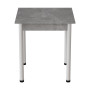 Стіл кухонний Ferrum-decor Агата 75x80x80 Білий ДСП Бетон 16мм (FRD-105558)