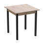 Стол кухонный Ferrum-decor Агата 75x80x80 Черный ДСП Сан-Марино 16мм (FRD-105637)