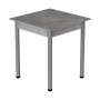 Стіл кухонний Ferrum-decor Агата 75x80x80 Сірий ДСП Бетон 16мм (FRD-105559)