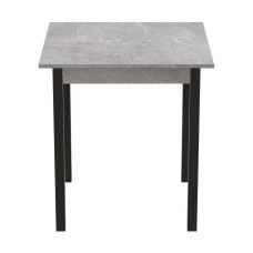 Стол кухонный Ferrum-decor Агата 75x80x80 Черный ДСП Бетон 16мм (FRD-105560)